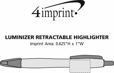 Imprint Area of Luminizer Retractable Highlighter