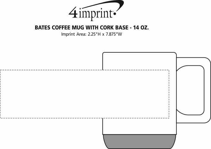 4imprint.ca: Bates Coffee Mug with Cork Base - 14 oz. C161941