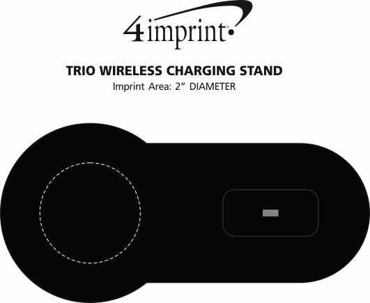 Imprint Area of Trio Wireless Charging Stand