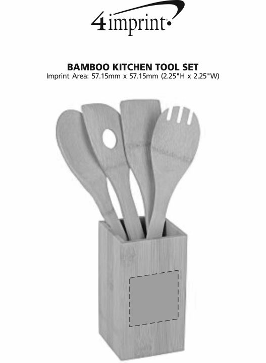 Imprint Area of Bamboo Kitchen Tool Set