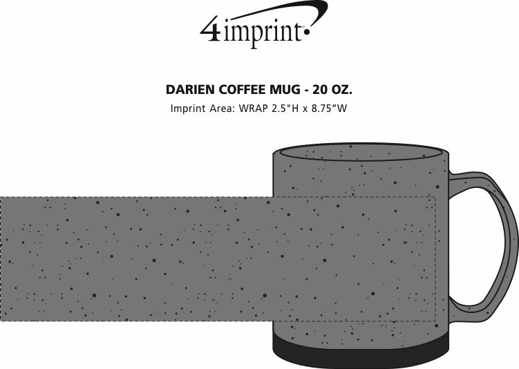 Imprint Area of Darien Coffee Mug - 20 oz.