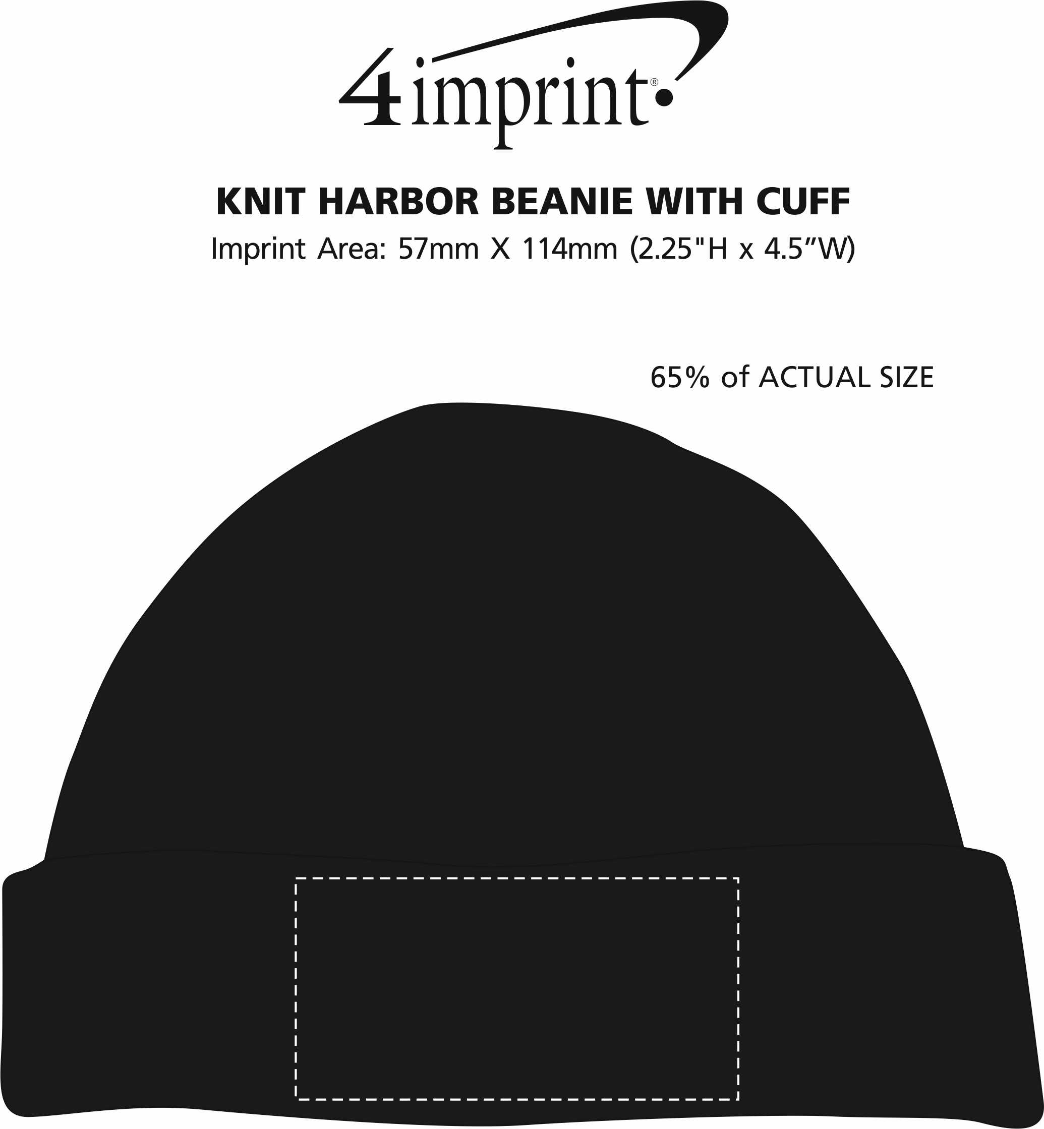 Imprint Area of Knit Harbor Toque with Cuff