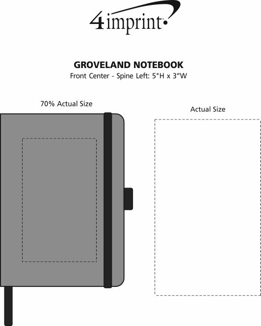 Imprint Area of Groveland Notebook