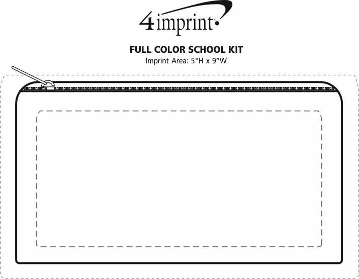 Imprint Area of Full Colour School Kit