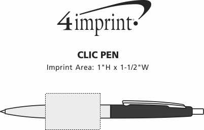 Imprint Area of Clic Pen