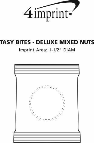 Imprint Area of Tasty Bites - Deluxe Mixed Nuts