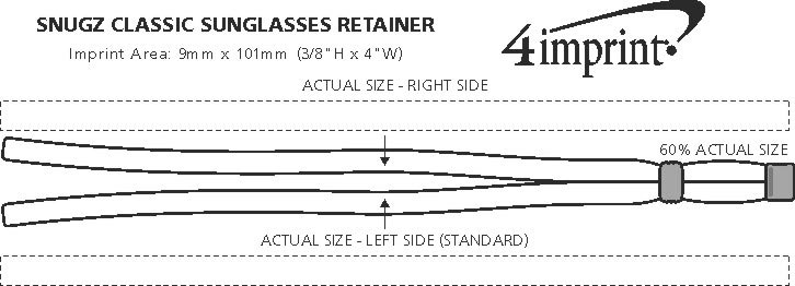 Imprint Area of Classic Sunglasses Retainer