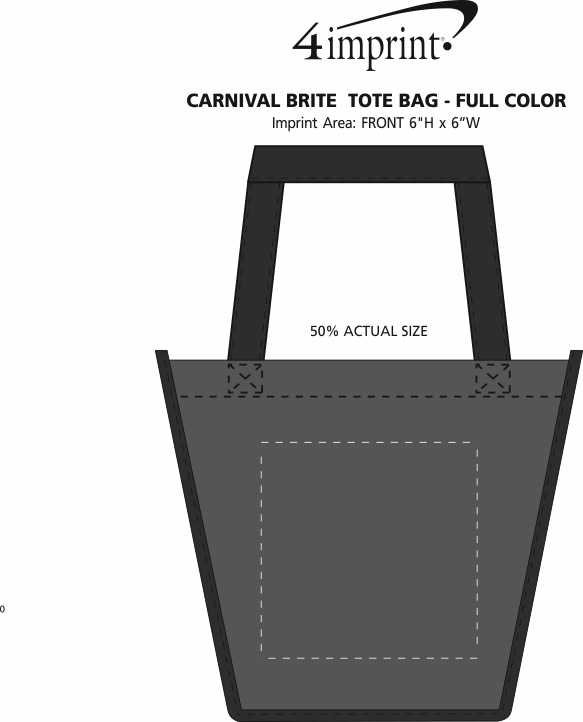 Imprint Area of Carnival Tote Bag - Full Colour