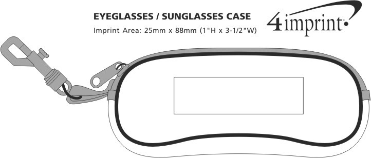 Imprint Area of Eyeglasses/Sunglasses Case
