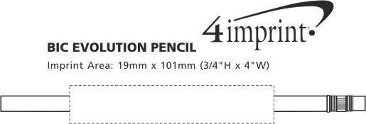 Imprint Area of Bic Pencil